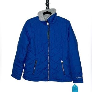 NWT Free Country Reversible Quilted &Faux Fur Jacket Sz Small